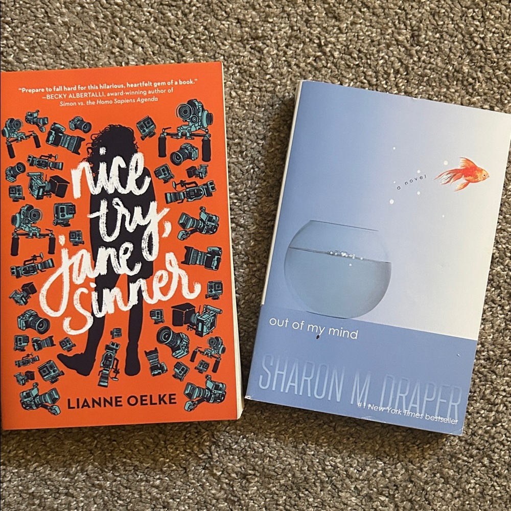 Nice Try, Jane Sinner and Out of My Mind Books